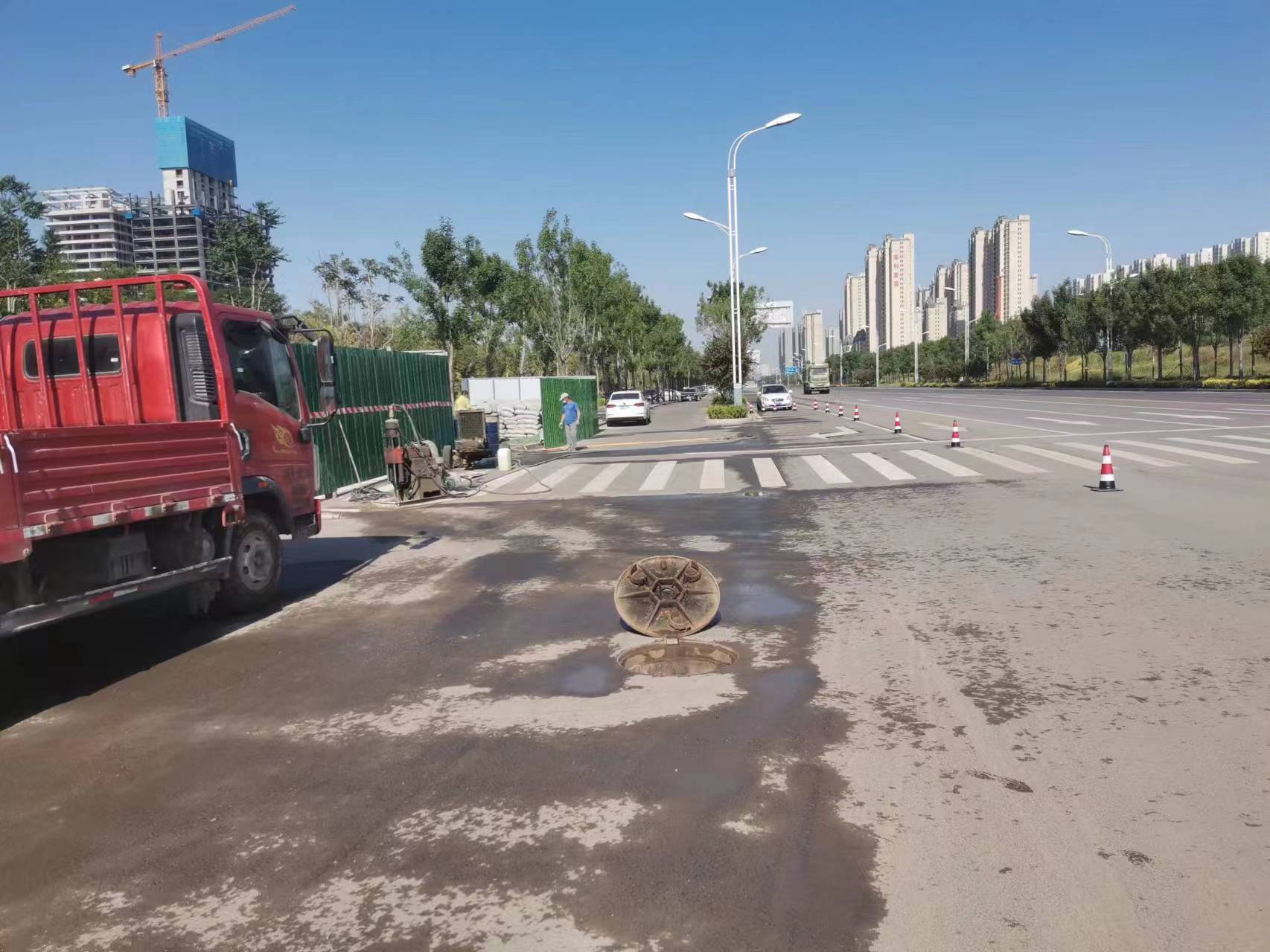 排湖风景区路面地基沉降注浆
